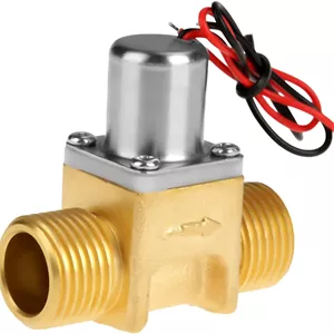 شیر الکترومغناطیسی Elprico 1/2 اینچ، شیر برنجی سلونوئیدی ضربه ای آب DC 4.5 ولت 1/2 اینچ، صرفه جویی در آب و برق