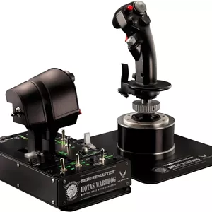 Thrustmaster Hotas Warthog - اهرم گاز دوتایی و استیک کنترل با فناوری دقیق HallEffect H.E.A.R.T برای کامپیوتر