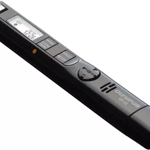 ضبط کننده صدای استریو Olympus VP-10 با میکروفون همه جهته، فیلتر ضد خش خش، ضبط با یک لمس، اتصال مستقیم به کامپیوتر و حافظه 4 گیگابایتی، مشکی