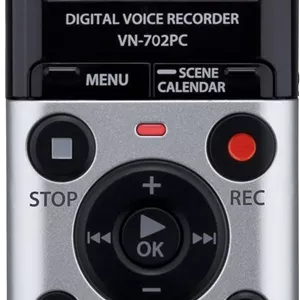 ضبط کننده صدای دیجیتال OM SYSTEM VN-702PC - حافظه 2 گیگابایتی، ضبط MP3 و WMA، اتصال USB و MicroSD