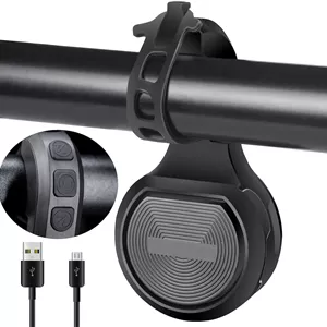 بوق برقی دوچرخه NALACAL، زنگ دوچرخه قابل تنظیم 80-130 دسی بل، بوق اسکوتر با USB قابل شارژ، لوازم جانبی ضد آب دوچرخه برای بزرگسالان و کودکان، زنگ دوچرخه کوهستانی