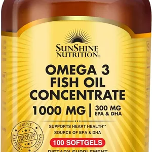 سان شاین نوتریشن روغن ماهی امگا 3 غلیظ 1000 میلی گرم 100 سافت ژل