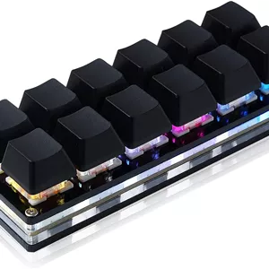 کیبورد گیمینگ مکانیکی 12 کلیدی BTXETUEL، صفحه کلید یک دستی، صفحه کلید سیمی USB-C OSU، صفحه کلید قابل برنامه ریزی و تعویض آسان.