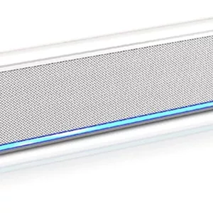 ساندبار ciciglow، ساندبار استریو سیمی USB، ساندبار استریو سه بعدی با نور تنفسی LED آبی برای تلویزیون/بلندگوهای سینمای خانگی، بازی ها، پروژکتورها، 12 اینچ