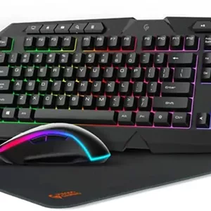 کیت گیمینگ 5 در 1 نهایی Porodo (کیبورد/اسپیکرهای استریو/میکروفون RGB /