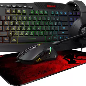 ست 4 در 1 گیمینگ سیم دار با نور پس زمینه RGB رداگون مدل S101