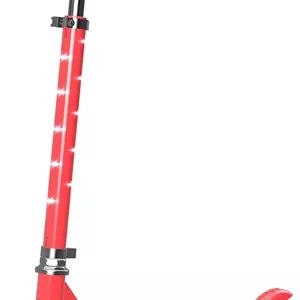 اسکوتر چراغ دار LED مدل LiT Starship با چرخ های 120 میلی متری مناسب کودکان | دارای دسته و چرخ های LED، اسکوتر تاشو با قابلیت تنظیم ارتفاع دسته | مناسب پسران و دختران، موجود در رنگ های فیروزه ای، بنفش، قرمز و آبی