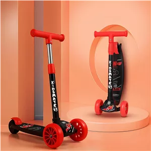 اسکوتر کیک اسمارت کیدزمیتی مدل Speedy با چراغ چرخ LED، دسته قابل تنظیم ارتفاع و قابلیت تاشو، ترمز عقب، مناسب کودکان بالای 3 سال (حداکثر وزن کاربر تا 40 کیلوگرم)