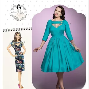 الگوی خیاطی لباس زنانه تنگ و ساده Simplicity، کد 9296، سایزهای 6-14، سفید
