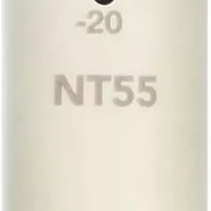 میکروفون کندانسور دیافراگم کوچک ½ اینچی RØDE NT55 با الگوی قطبی قابل تنظیم (کاردیوئید و Omni)، پد و فیلتر High-pass برای تولید موسیقی و ضبط ساز