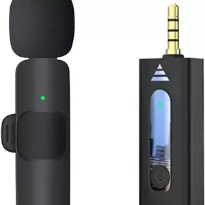 میکروفون یقه ای بی سیم ELTERAZONE برای آیفون، آیپد، گوشی های هوشمند USB C، میکروفون مینی Plug and Play برای یوتیوب، TikTok، پخش زنده، بازی، ضبط آهنگ K، کاهش نویز خودکار. (3.5mm 1)