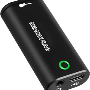 کارت صدای ضبط داخلی جیبی رابط صوتی گیتار KASTWAVE، با Type-C و Lightning، فرستنده و گیرنده رابط صوتی بی سیم، برای پخش زنده توسط تلفن و لپ تاپ (MOMIX CAB)