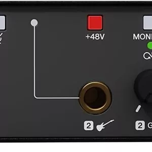 کارت صدای استاینبرگ IXO12 USB 2.0 2x2 به همراه پری امپ میکروفون - شامل نرم افزار Cubase AI و Cubasis LE - مشکی