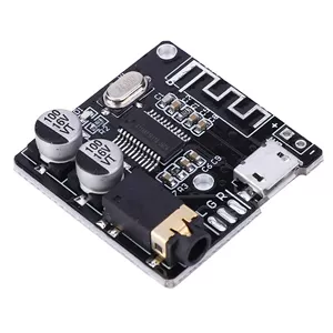 برد گیرنده صوتی MP3 4.1 مدل VHM-314، برد رمزگشای DIY بدون افت کیفیت، برد آمپلی فایر بلندگوی خودرو با رابط USB، منبع تغذیه 3.7-5 ولت، نشانگر LED، تراشه با عملکرد پایدار، نصب آسان