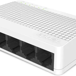 سوئیچ دسکتاپ Tenda S105، 5 پورت RJ45 10/100 مگابیت بر ثانیه، Plug & Play، سفید نو