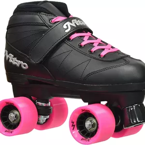 اسکیت های چهار چرخ سرعتی Epic Skates 2016 Epic Super Nitro 1 مناسب فضای داخلی/خارجی، صورتی