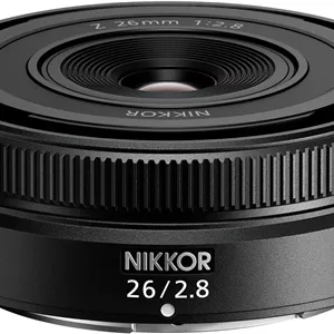 لنز نیکون NIKKOR Z 26mm f/2.8 | فاصله کانونی ثابت | دیافراگم بزرگ | باریک ترین و سبک ترین لنز سری Z