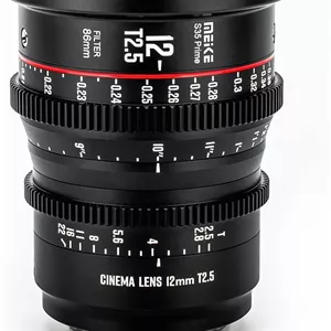لنز سینمایی Meike 12mm T2.5 - سازگار با مانت Canon EF و دوربین های فیلمبرداری EOS C100, C200, C300, Zcam E2-S6 6K