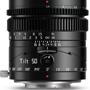 لنز 50mm F1.4 تیلت با بدنه فلزی TTArtisan سازگار با مانت Micro Four Thirds M43 - مشکی