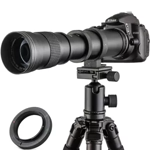 لنز تله فوتو JINTU 420-800mm F/8.3، لنز EF برای دوربین های DSLR کانن، لنز زوم با فوکوس دستی برای Canon EOS 40D، 50D، 60D، 70D، 80D، 90D، 400D، 450D، 500D، 550D، 600D، 700D، 1000D، 1100D، 1200D، 1300D، 4000D