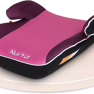 صندلی بوستر کودک Nurtur Nova - دارای تکیه گاه دست - نصب آسان - مناسب برای همه خودروها - پایه پهن و نرم - مناسب برای کودکان 4 تا 12 سال (گروه 2/3) - صورتی
