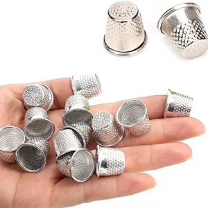 انگشتانه خیاطی فلزی KASTWAVE، محافظ انگشت برای صنایع دستی DIY، 15 عددی (19×18 میلی متر)