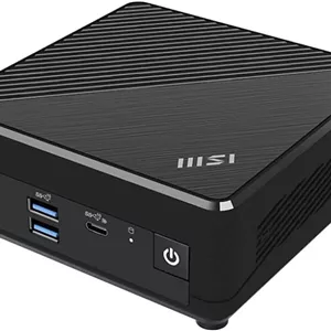 مینی پی سی Barebone ام اس آی Cubi N ADL: پردازنده Intel Celeron N100، گرافیک Intel UHD، وای فای، نمایشگر دوگانه، Type C: مشکی ADL S-055BUS