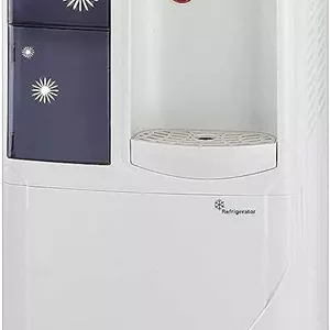 آبسردکن و آبگرمکن سوپر جنرال مدل SGL-1191، دارای کابین خنک کننده و جا لیوانی، آب گرم فوری، 2 شیر، سفید/خاکستری، 31.2 x 32.5 x 96 سانتی متر