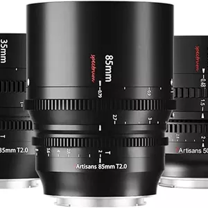 کیت لنز سینمایی 7artisans 85mm 50mm 35mm T2.0 برای مانت L، لنز دوربین فول فریم با دیافراگم بزرگ، سازگار با Sigma FP، Panasonic S1 S1H S5، Leica SL SL2