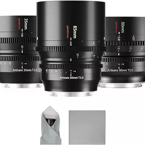 ست لنز سینمایی 7artisans با دیافراگم بزرگ 35mm/50mm/85mm T2.0 سازگار با مانت Sony E