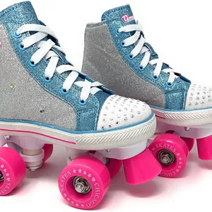 Chicago Skates Girls Fashion Quad Skates with Flashing Lights
