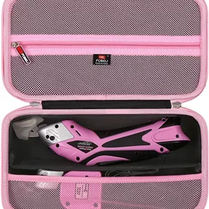 کیف حمل سخت FBLFOBELI برای قیچی برقی پارچه ای بی سیم Pink Power برای صنایع دستی، جعبه، خیاطی، فرش و اسکرپ بوکینگ، مناسب برای مدل های HG2043 HG1214 PP481 PP481-LK (فقط کیف)