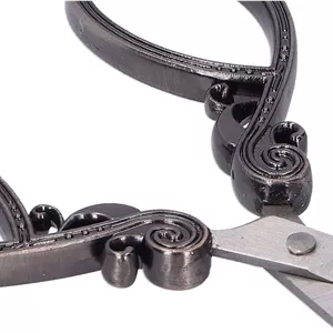 قیچی Depisuta، قیچی کوچک کاربردی و قدیمی برای گلدوزی، مناسب برای کارهای DIY و خیاطی (خاکستری نقره ای)