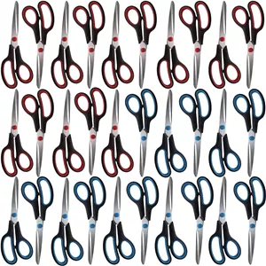 قیچی استیل Clipco با دسته ارگونومیک (بسته 30 عددی)
