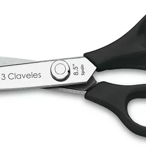 قیچی زیگزاگ 3 Claveles 139 – سایز 8.5 اینچ، دسته استیل ضد زنگ، نایلون