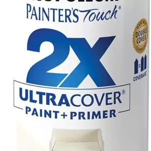 رنگ اسپری Rust-Oleum مدل Painter'S Touch 2X Ultra Cover، پوشش ساتن، سفید، 340 گرم (بسته 1 عددی)، بسته بندی ممکن است متفاوت باشد