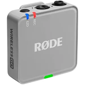 میکروفون بی‌سیم جمع و جور RØDE Wireless GO (نسل 3) – صدای شفاف، ضبط شناور 32 بیتی، کنترل سطح خودکار، برای تلفن‌ها، دوربین‌ها و کامپیوترها (سنگی)