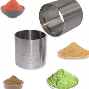 حجم سنج توده ای طبیعی 100 میلی لیتری، تستر چگالی پودر فولاد ضد زنگ، خطای ±0.1 میلی لیتر، اندازه گیری دقیق، برای تجزیه و تحلیل مواد آزمایشگاهی و صنعتی