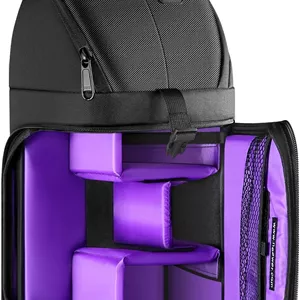 کیف کوله پشتی اسلینگ دوربین حرفه ای Neewer برای Nikon Canon Sony و سایر دوربین های DSLR و لنز، سه پایه، سایر لوازم جانبی، کیف ضد آب و ضد پارگی با پارتیشن های پد دار