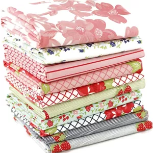 بسته پارچه ای یک چهارم چربی Moda Fabrics Sunday Stroll (۱۰ تکه) اثر بانی و کامیله، برش های ۴۵.۷۲ سانتی متر در ۵۳.۳۴ سانتی متر برای ساخت لحاف DIY 