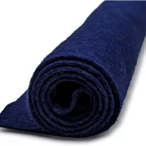 ورق نمدی پشمی بزرگ سایز National Nonwovens Moody Blues Navy - ترکیب 35% پشم - 1 ورق 12x18 اینچ