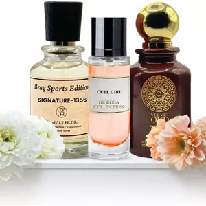 مجموعه 3 عددی عطر B Brag شامل عطر 100 میلی لیتری Velvet Oudعطر 50 میلی لیتری Signature 1356عطر 30 میلی لیتری Cute Girl | ادو پرفیوم زنانه و مردانه | بهترین عطر عربی | عطر زنانه | عطر عود | عطر مردانه