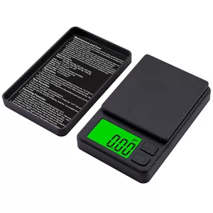 ترازوی جیبی دیجیتال Youerte PrecisionPro: ترازوی مینیاتوری پیشرفته با دقت بالای 0.01 گرم همراه با LCD دارای نور پس زمینه برای خواندن آسان، تبدیل چند واحدی، پوشش محافظ، ایده آل برای جواهرات و آشپزخانه