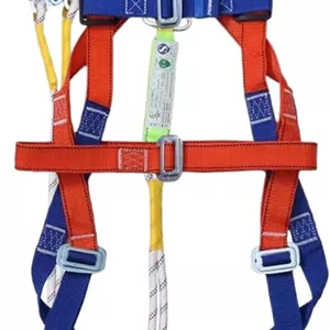 Anti Fall Harness | 5 Point Full Body Fall Safety Harnesses | Adjustable Rope Gear Lanyard Equipment Flexible for Climbing Men Hunting Arborist Outdoor Activities