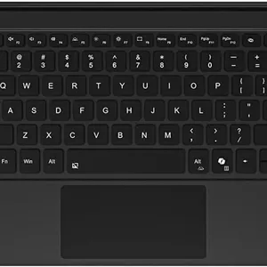 صفحه کلید Gruattreay سازگار با Microsoft Surface Pro 12 (2025)، دارای نور پس زمینه 7 رنگ، صفحه کلید بلوتوث بی سیم مغناطیسی فوق العاده باریک با تاچ پد (مشکی)