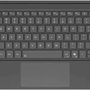 کیبورد بی‌سیم Gruattreay سازگار با Microsoft Surface Pro 12، کیبورد مغناطیسی بلوتوثی با پنل لمسی هوشمند و نور پس‌زمینه 7 رنگ (خاکستری)