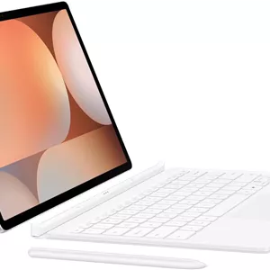 کیبورد بوک کاور سامسونگ گلکسی تب با کلید هوش مصنوعی، مناسب برای گلکسی تب S10 Ultra و S9 Ultra، پلتفرم جداشدنی، تجربه ای مشابه کامپیوتر، اشتراک گذاری بی سیم کیبورد، نسخه بین المللی - (سفید)