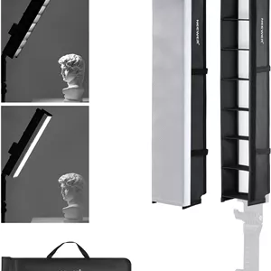 دیفیوزر سافت باکس گرید تیوب لایت NEEWER برای میله نور LED مدل BH20B، سافت باکس نواری لانه زنبوری با دیفیوزر، کیف حمل، بست های لمسی برای پخش زنده، یوتیوب، تیک تاک، پرتره، عکس های محصول، مدل NS2S