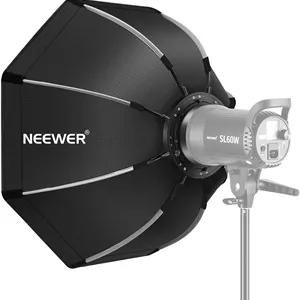 نرم باکس هشت ضلعی 90 سانتی متری NEEWER با نصب سریع و مانت بوئنز به همراه کیف حمل، سازگار با نورهای Neewer CB60 CB100 CB150 Vision 4 S101-300W/400W و سایر نورهای دارای مانت بوئنز - SF-RPBO36