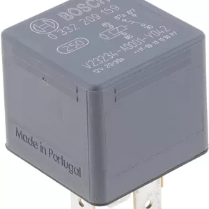 رله مینیاتوری تعویض BOSCH 0332209159 - 5 پین، 12 ولت، 20/30 آمپر - تکی